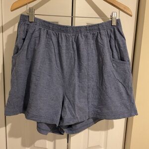 The Body Company - Elastic Waist Shorts - Blue - Men’s Size X-Large